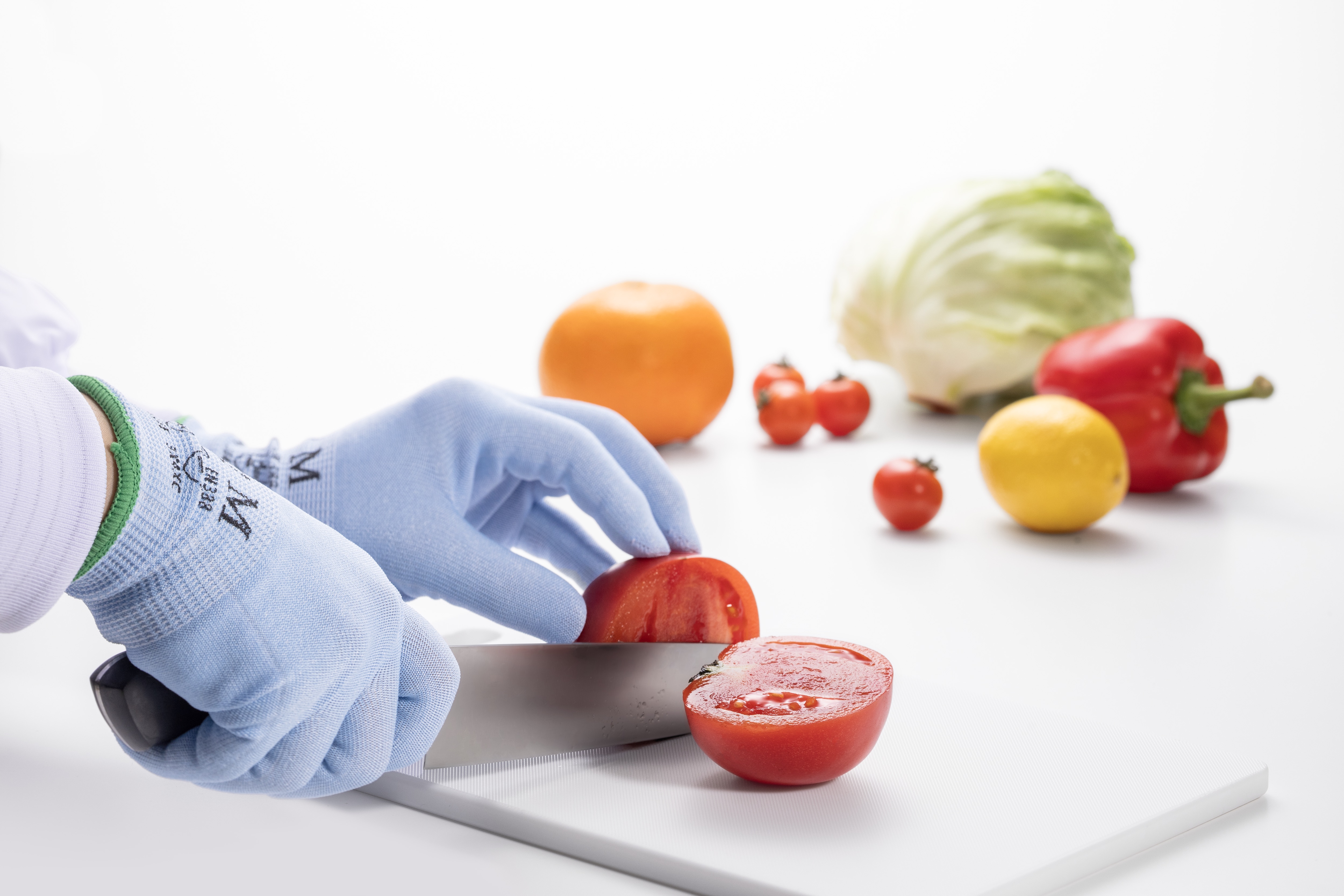 耐切創カットバリア 18G ブルー ノンコート