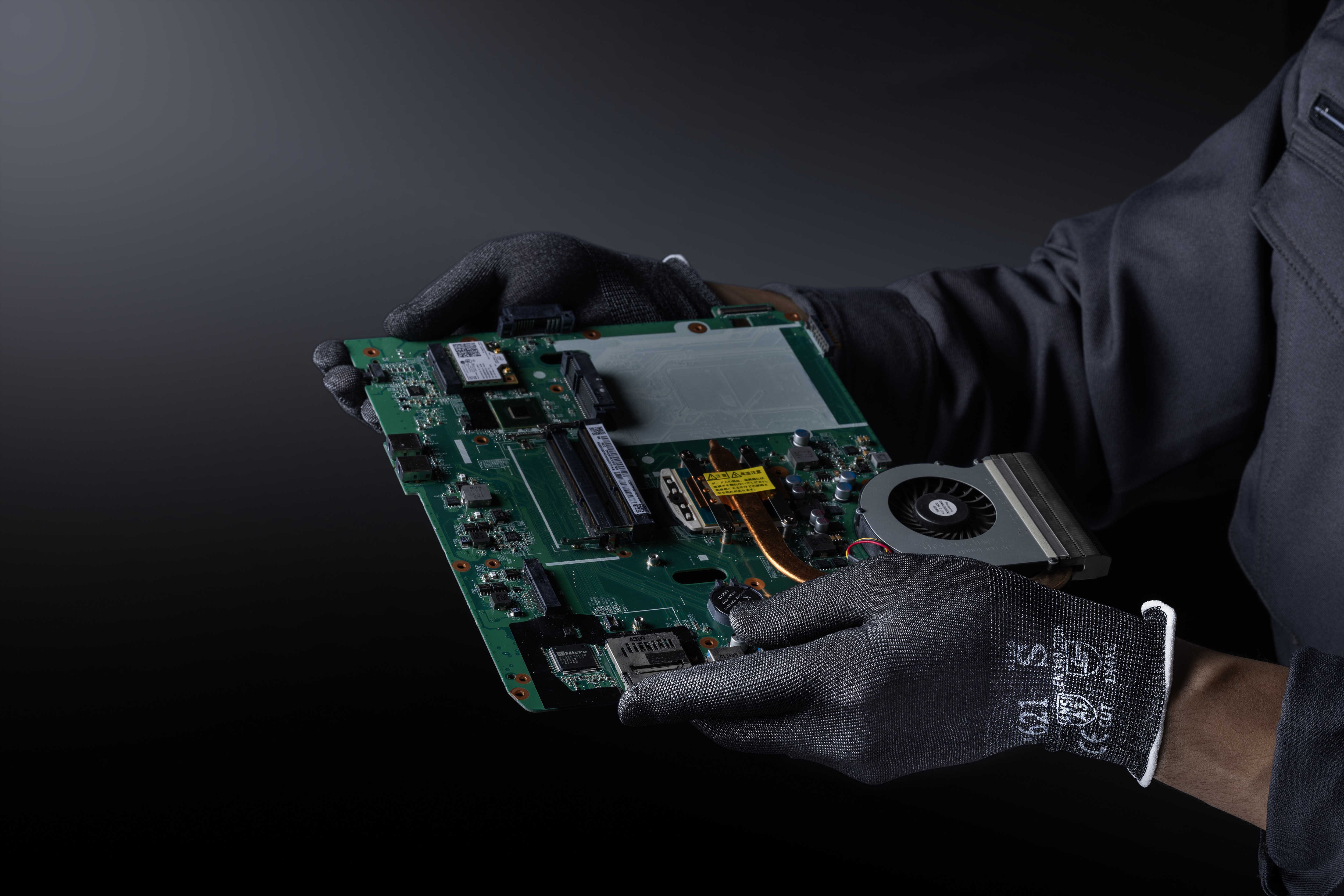 No.621 耐切創カットバリア 21G ブラック ノンコート | 手袋(耐切創