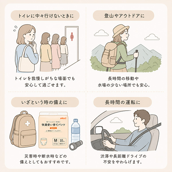 冷感使い捨てパンツ